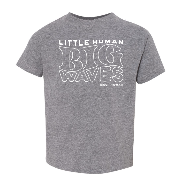 Little Human Big Waves Kids Tee