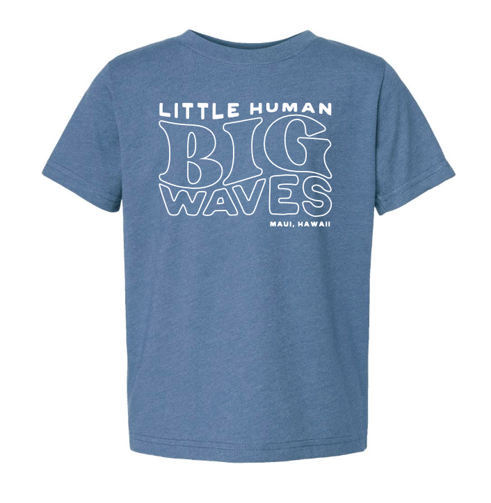 Little Human Big Waves Kids Tee