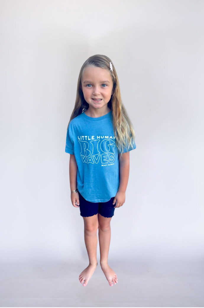 Little Human Big Waves Kids Tee
