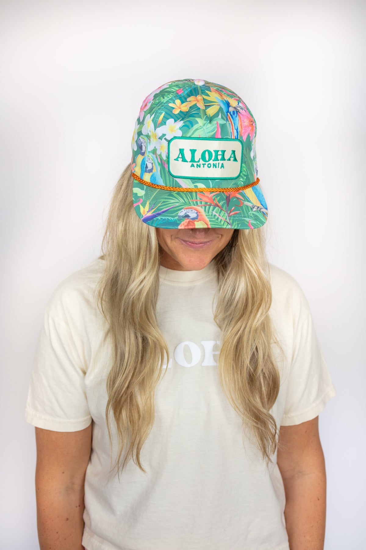 Aloha Rope Hat: Tropical Pattern